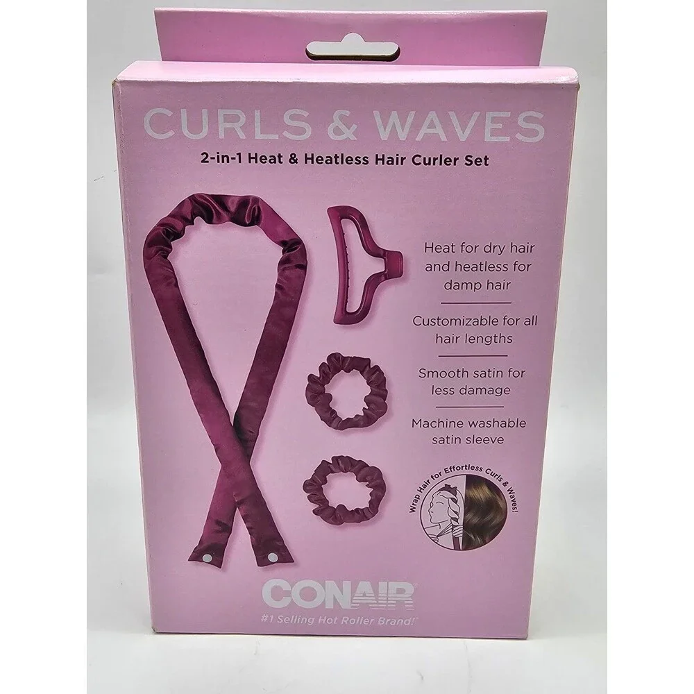 Conair2-in-1 Heat & Heatless Hair Curler Set